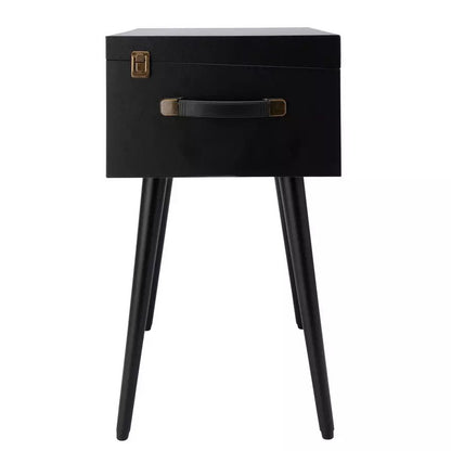 Bush wooden turntable with legs in sleek black. Retro design, quality vinyl playback & stylish home décor piece. Shop now at New, Used and More!