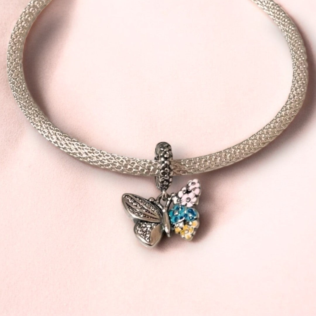 Butterfly CZ Dangle Charm