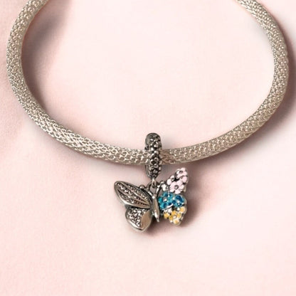 Butterfly CZ Dangle Charm