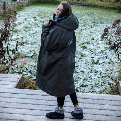 Sports-Cape - Charcoal & Blue