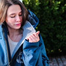 Gumbies Sports-Cape Coat - Navy & Grey