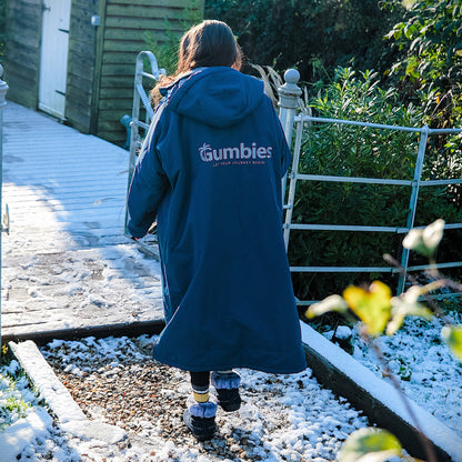 Gumbies Sports-Cape Coat - Navy & Grey