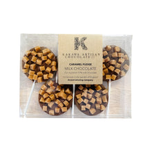 Caramel Fudge Lollipops | Milk Chocolate | 5pk