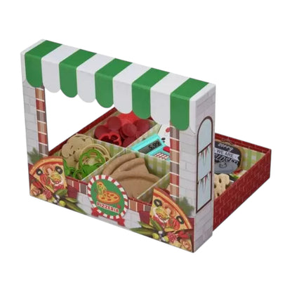 Chad Valley Pop Up Shop Pizzeria role play set with 45+ pieces. Pretend pizza making fun for kids aged 3+. Shop now at New, Used and More!