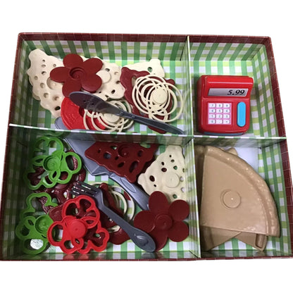 Chad Valley Pop Up Shop Pizzeria role play set with 45+ pieces. Pretend pizza making fun for kids aged 3+. Shop now at New, Used and More!