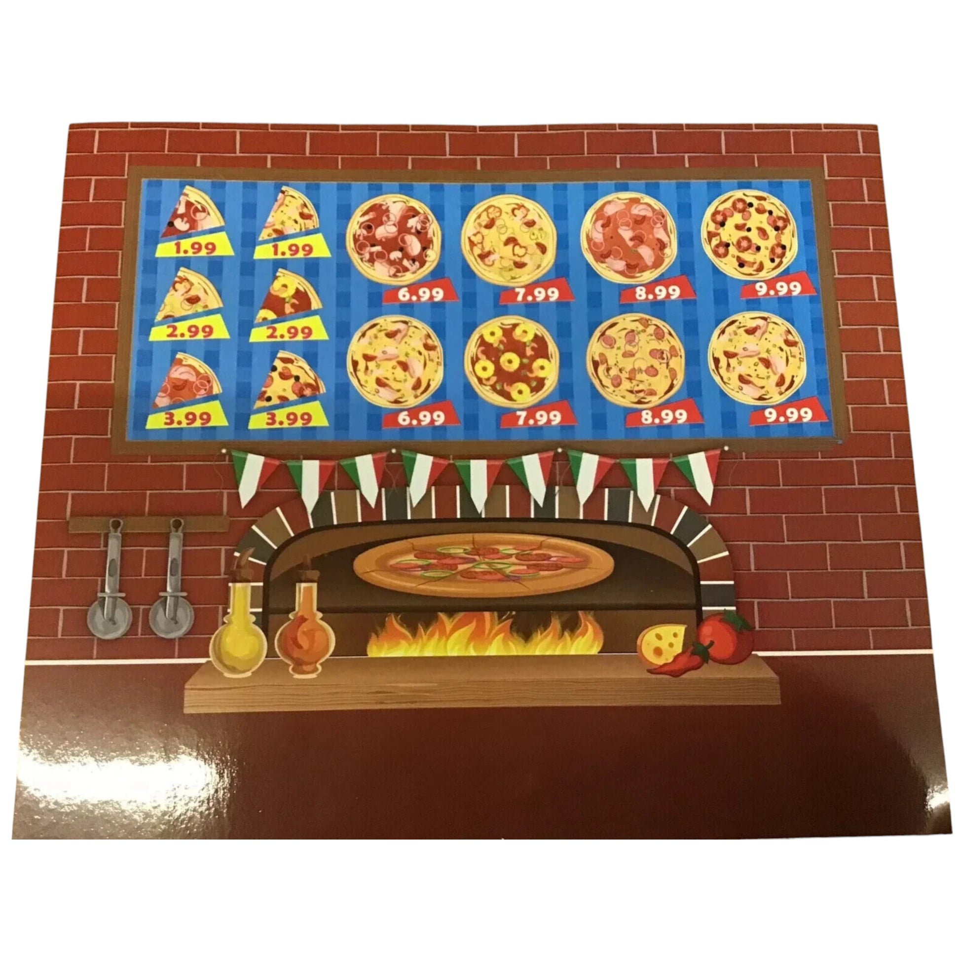 Chad Valley Pop Up Shop Pizzeria role play set with 45+ pieces. Pretend pizza making fun for kids aged 3+. Shop now at New, Used and More!