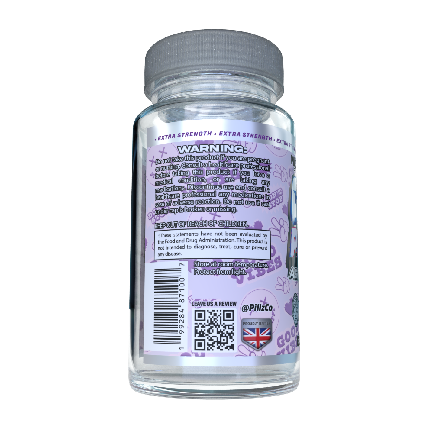 ChillPillz™ - Ashwagandha Extra Strength – 3000mg Root Extract with Black Pepper