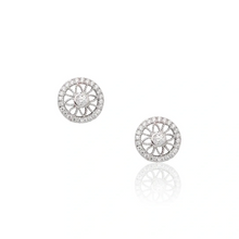 Circle Flower Stud Earrings
