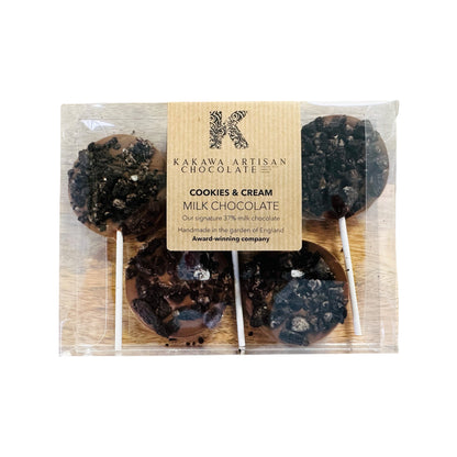 Cookies & Cream Lollipops | Milk Chocolate | 5pk