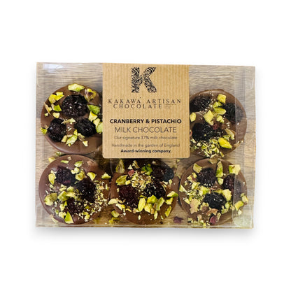 Cranberry & Pistachio Lollipops | Milk Chocolate