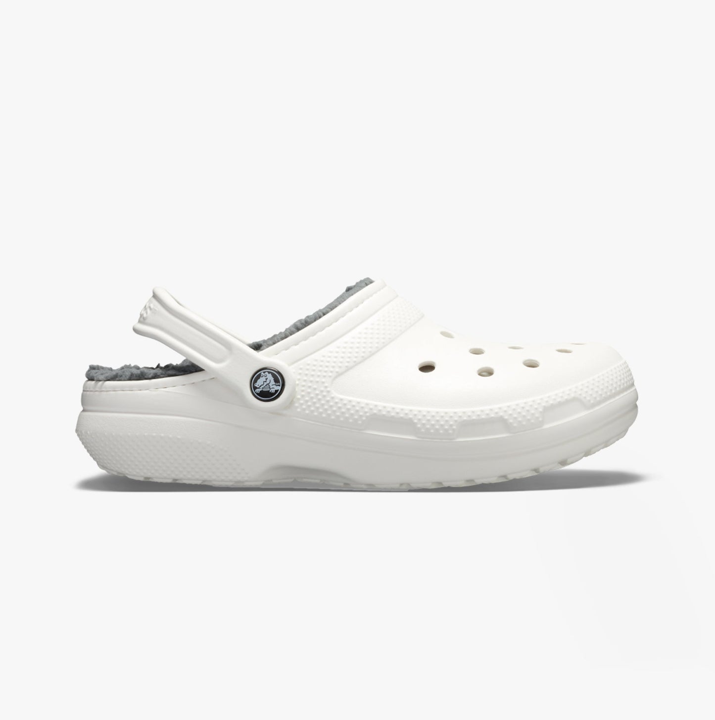 Crocs 203591-10M CLASSIC LINED Unisex Clogs White/Grey