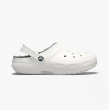 Crocs 203591-10M CLASSIC LINED Unisex Clogs White/Grey
