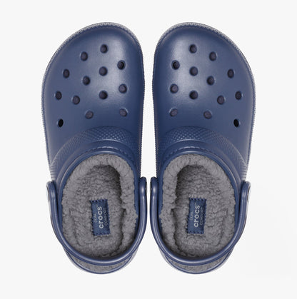 Crocs 203591-459 CLASSIC LINED Unisex Clogs Navy/Charcoal