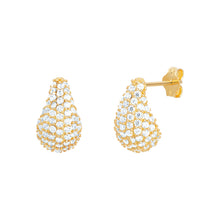 Cubic Zirconia Rain Drop Earrings