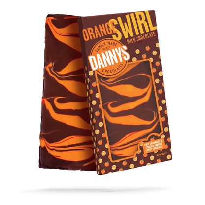 Orange Swirl Chocolate Bar