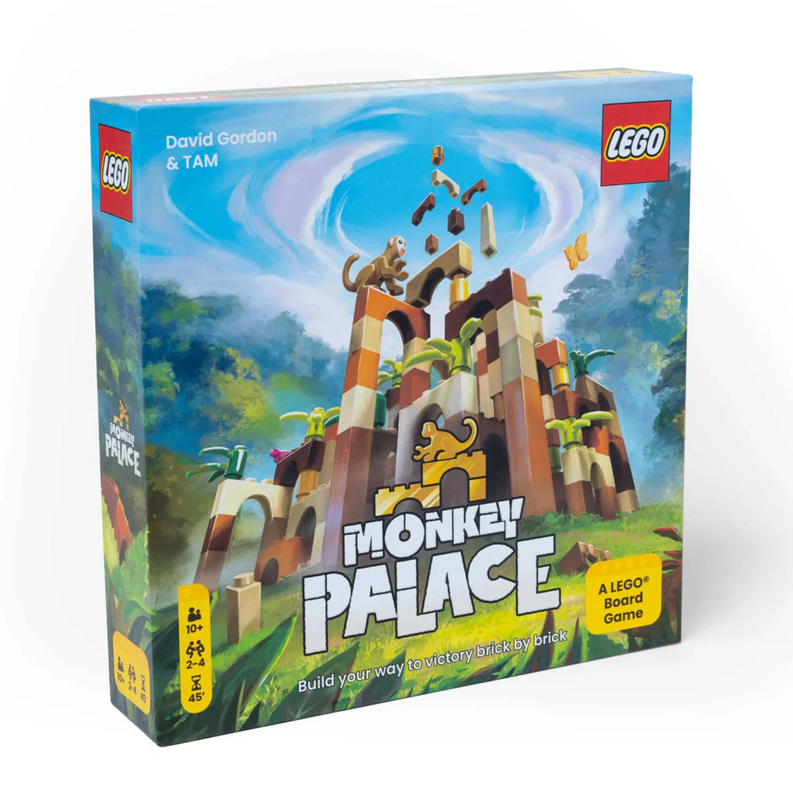 LEGO Monkey Palace board game box with colorful design and LEGO logo.