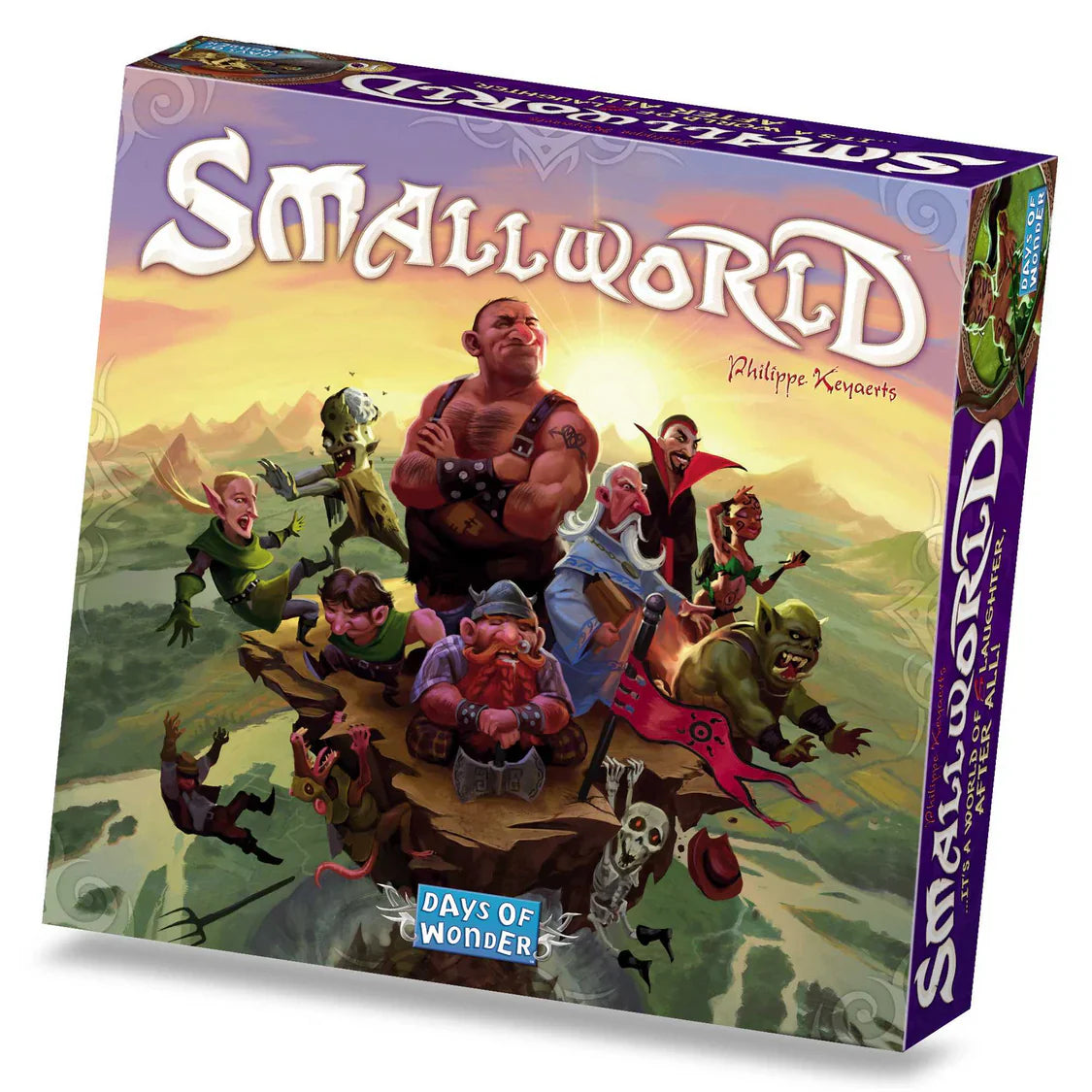 Board game 'Smallworld' by Days of Wonder with colorful artwork on a white background