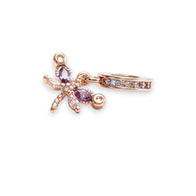 Dainty Cubic Zirconia Butterfly Charm