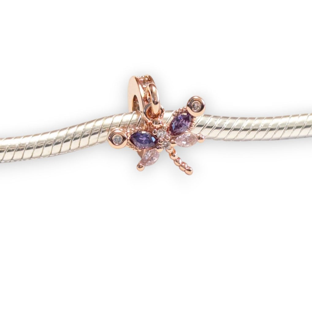 Dainty Cubic Zirconia Butterfly Charm