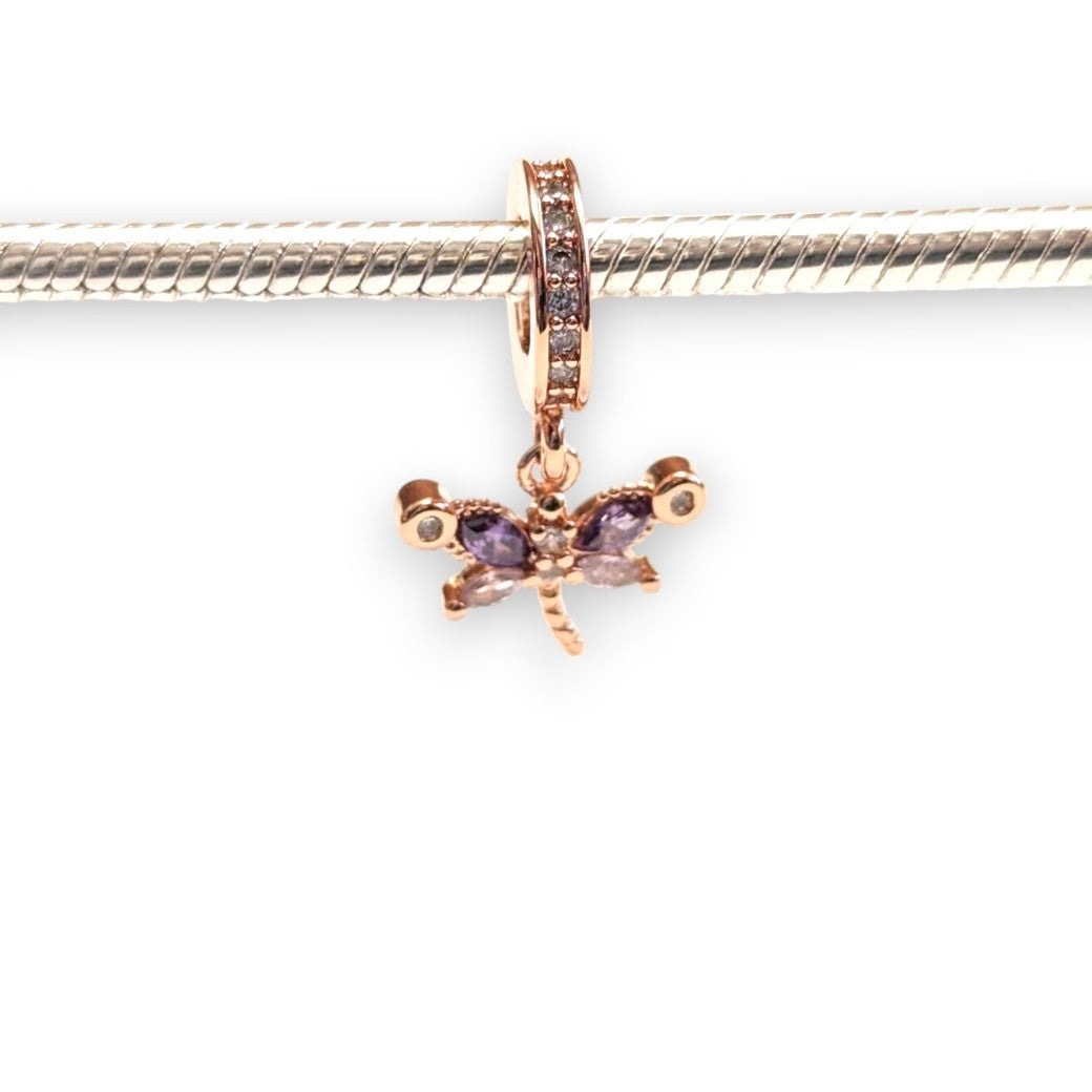 Dainty Cubic Zirconia Butterfly Charm