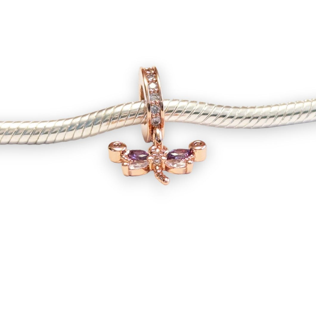 Dainty Cubic Zirconia Butterfly Charm