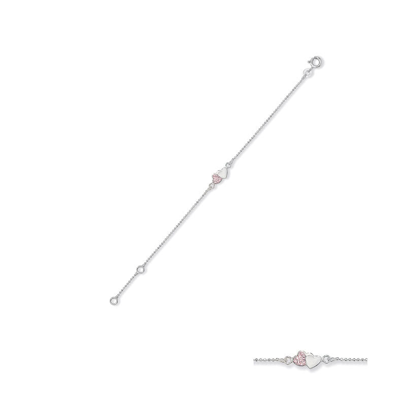 Dainty Double Heart Bracelet