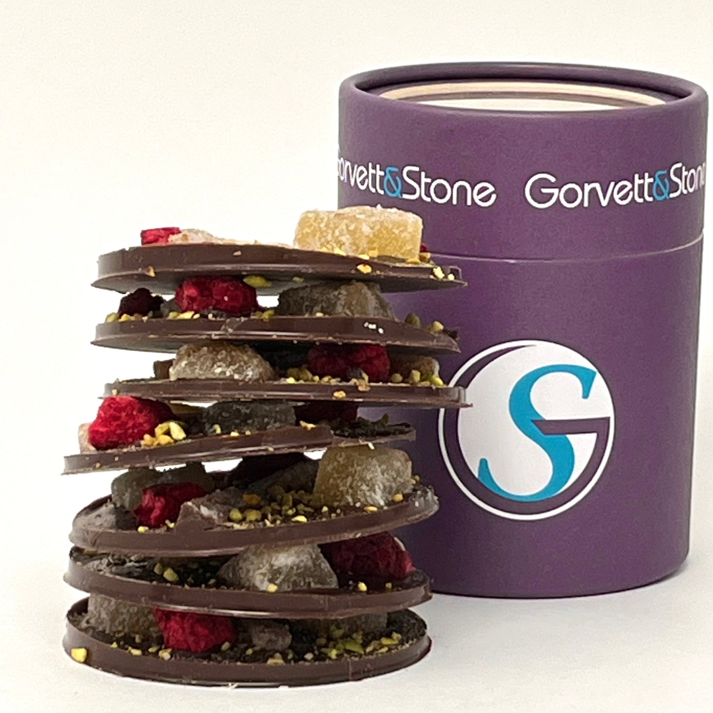 Giant Mendiants in Dark Chocolate