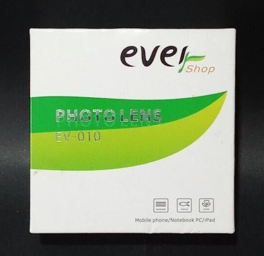 Ever Shop EV-010 Photo Lens Kit for smartphones. Wide-angle, macro and fisheye lenses for creative photography on the go. Shop now at New, Used and More!