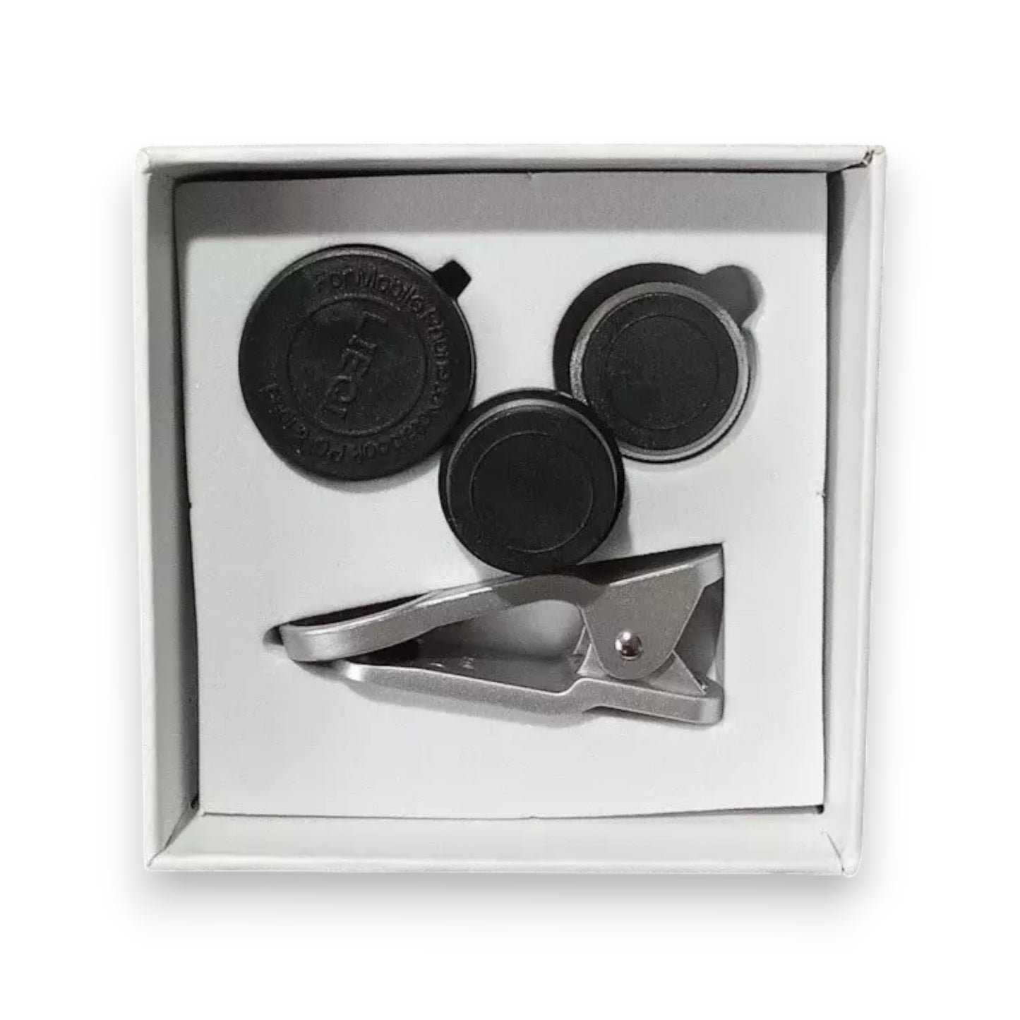 Ever Shop EV-010 Photo Lens Kit for smartphones. Wide-angle, macro and fisheye lenses for creative photography on the go. Shop now at New, Used and More!