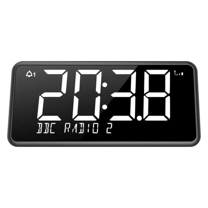 Bush Oxford DAB+/FM clock radio in sleek black. Dual alarm, clear sound & easy controls — perfect for bedside use. Shop now at New, Used and More!