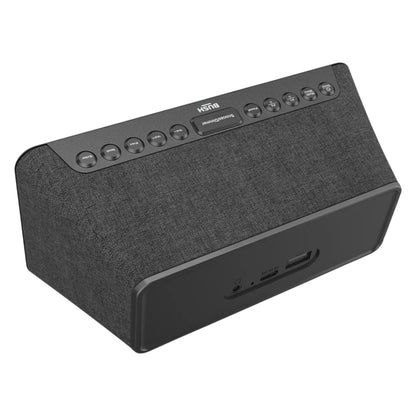 Bush Oxford DAB+/FM clock radio in sleek black. Dual alarm, clear sound & easy controls — perfect for bedside use. Shop now at New, Used and More!