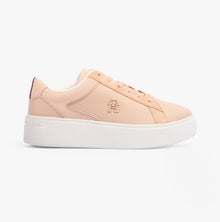 Tommy Hilfiger CASUAL CHIC PLATFORM  Womens Court Trainers Pink Bloom