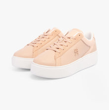 Tommy Hilfiger CASUAL CHIC PLATFORM  Womens Court Trainers Pink Bloom