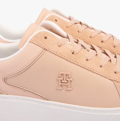 Tommy Hilfiger CASUAL CHIC PLATFORM  Womens Court Trainers Pink Bloom