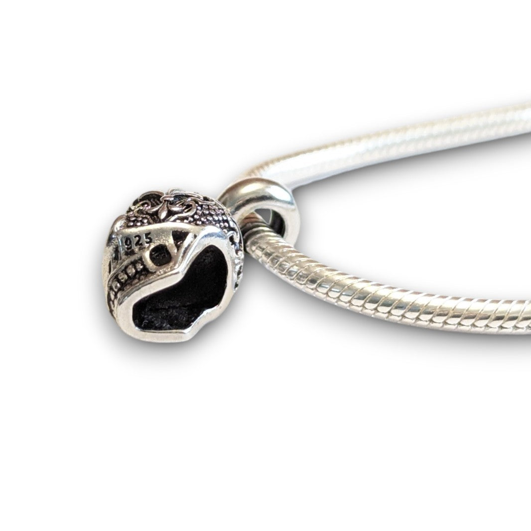 Fleur De Lis Skull Dangle Charm