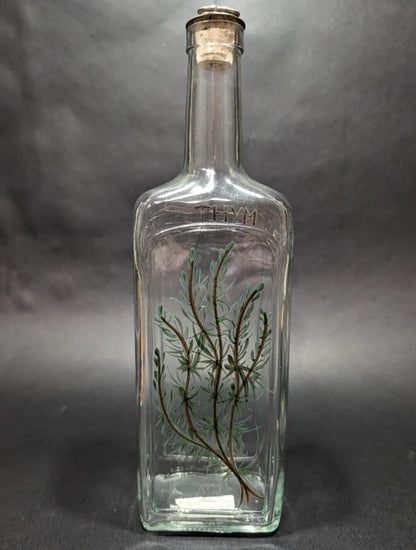 Rare French Hand Painted Olive Oil Bottle Set with Cork Stoppers | New, Used and More