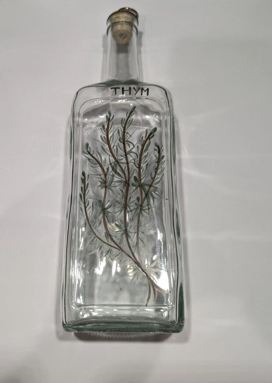 Rare French Hand Painted Olive Oil Bottle Set with Cork Stoppers | New, Used and More