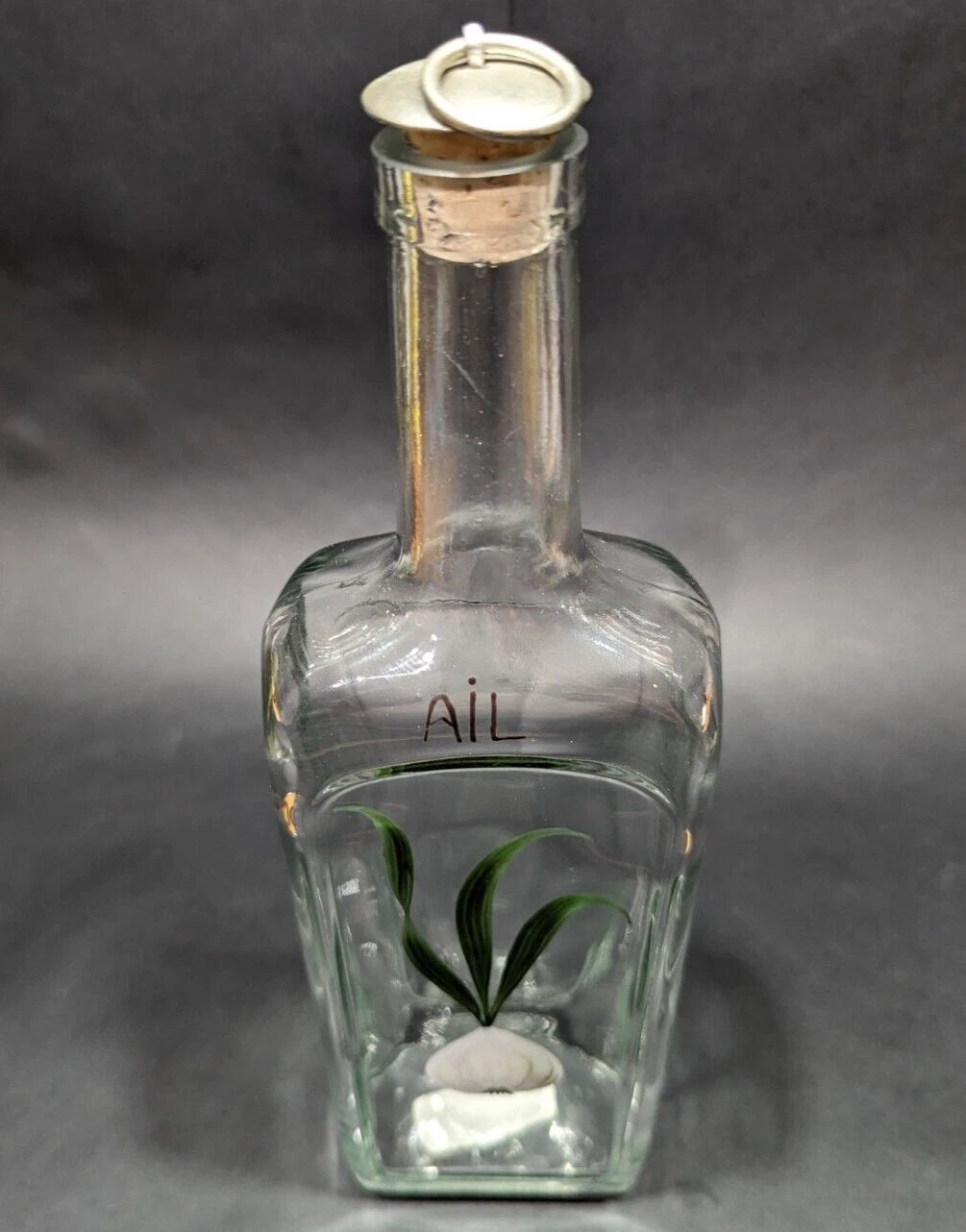 Rare French Hand Painted Olive Oil Bottle Set with Cork Stoppers | New, Used and More