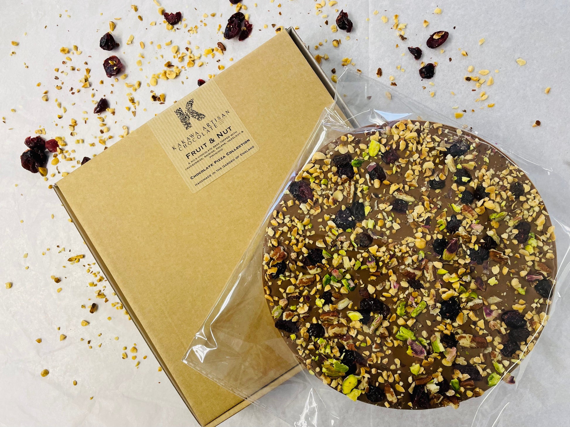 Fruit & Nut Chocolate Pizza