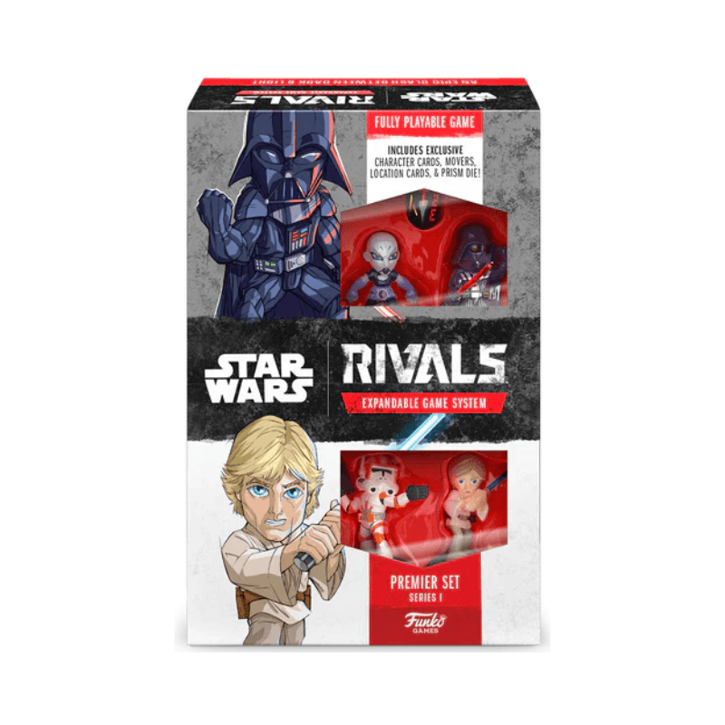 Star Wars Rivals expandable game system packaging with characters and game components.