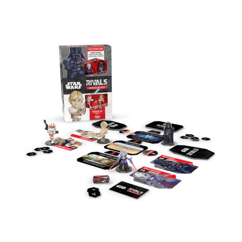 Star Wars Rivals game set with components on a white background