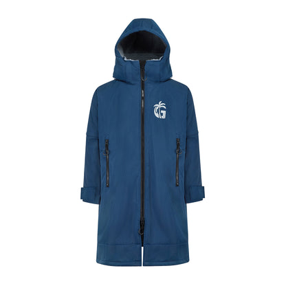 Gumbies Sports-Cape Coat - Navy & Grey
