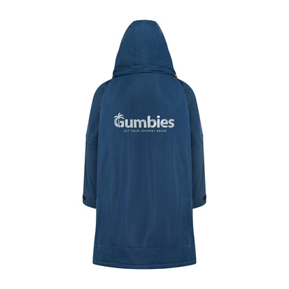 Gumbies Sports-Cape Coat - Navy & Grey