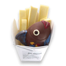 Fish and Chips in Milk and White Chocolate