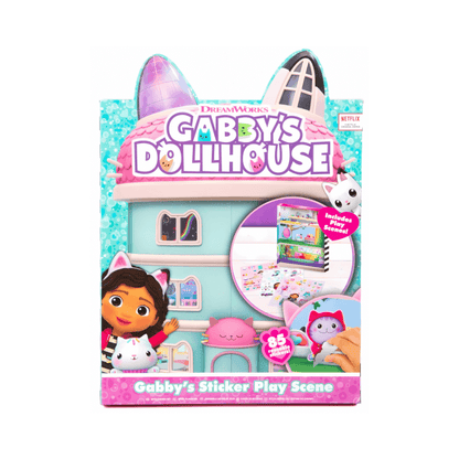 Gabby's Dollhouse Sticker set showing the character and product details
