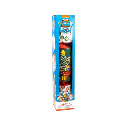Paw Patrol giant cracker in packaging on a white background