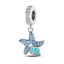 Glow In The Dark Blue Starfish Charm