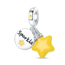 Glow In The Dark Yellow Star Charm