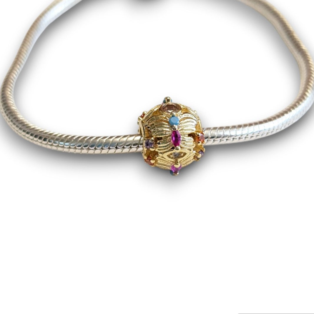 Gold Butterfly Bead Charm