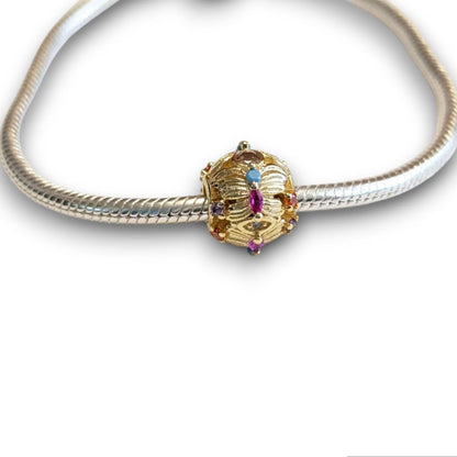 Gold Butterfly Bead Charm